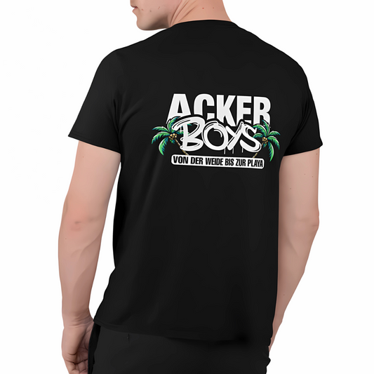 Ackerboys bis zur Playa Rückseite | Premium T Shirt