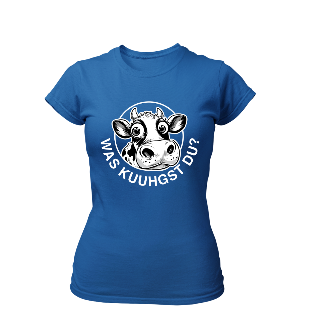 Was Kuuhgst Du | Premium T Shirt Frauen