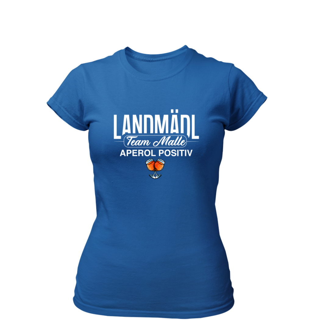 Landmädl Team Malle Aperol positiv | Premium T Shirt Frauen