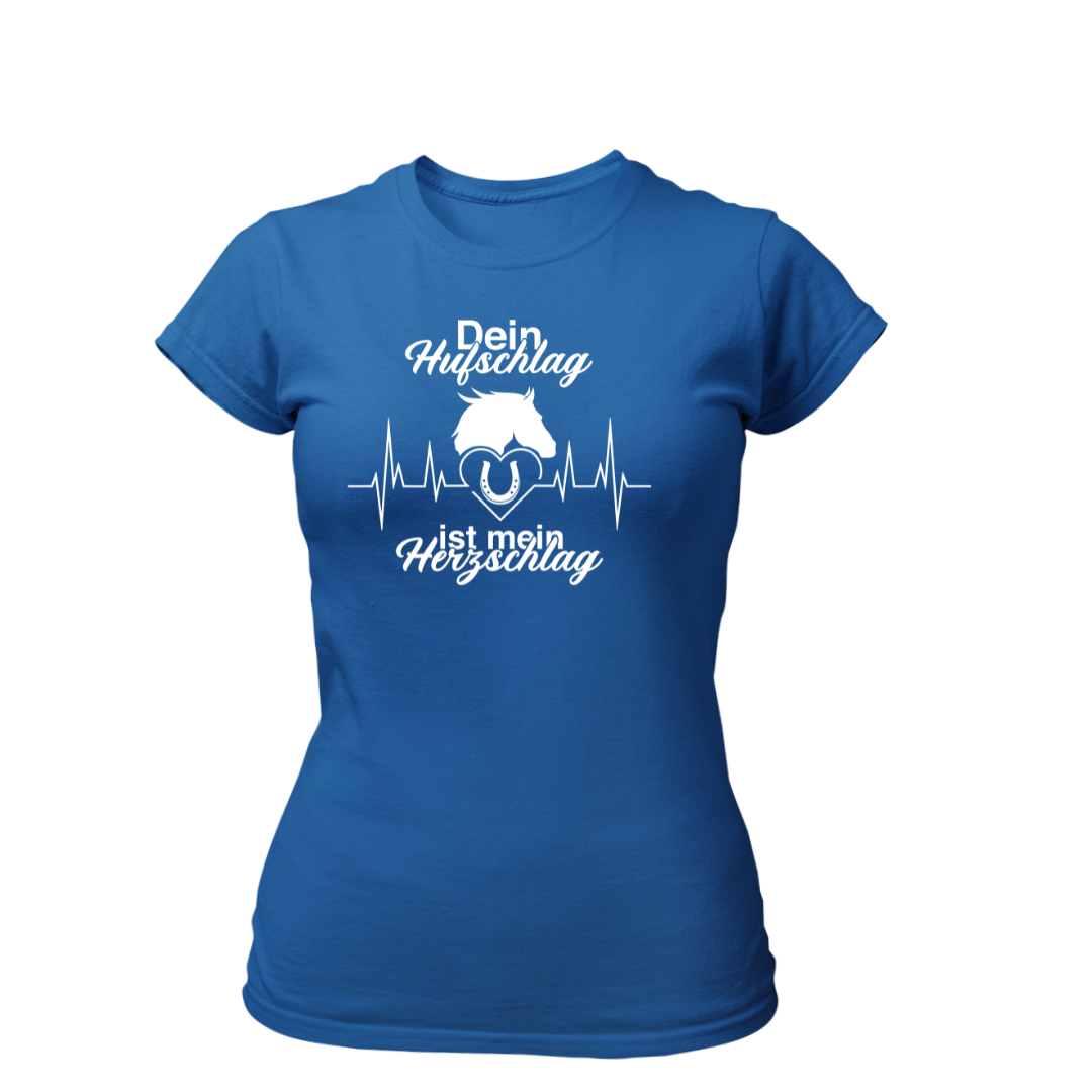 Dein Hufschlag ist mein Herzschlag | Premium T Shirt Frauen