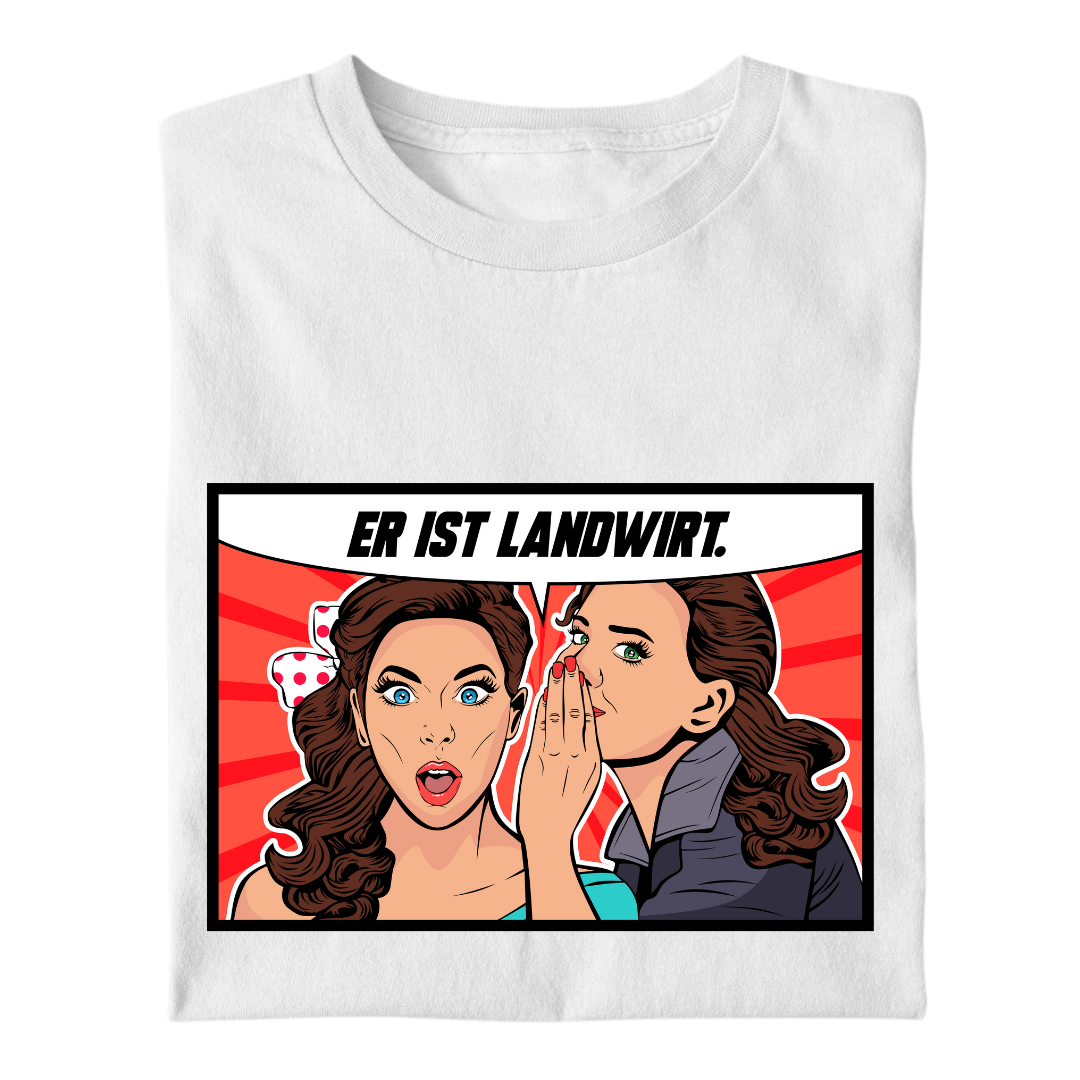 Er ist Landwirt | Premium T Shirt
