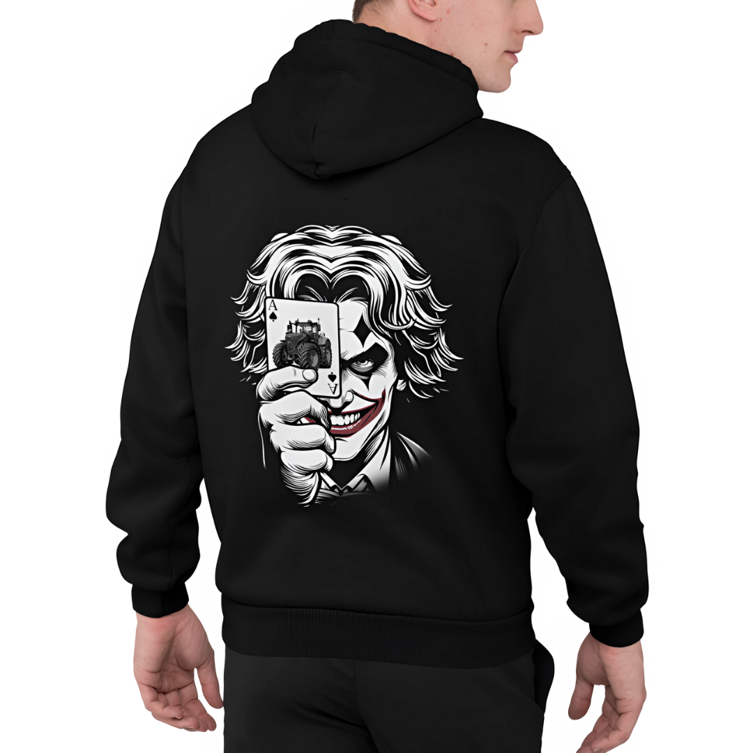 Joker Motiv Rückseite | Premium Hoodie