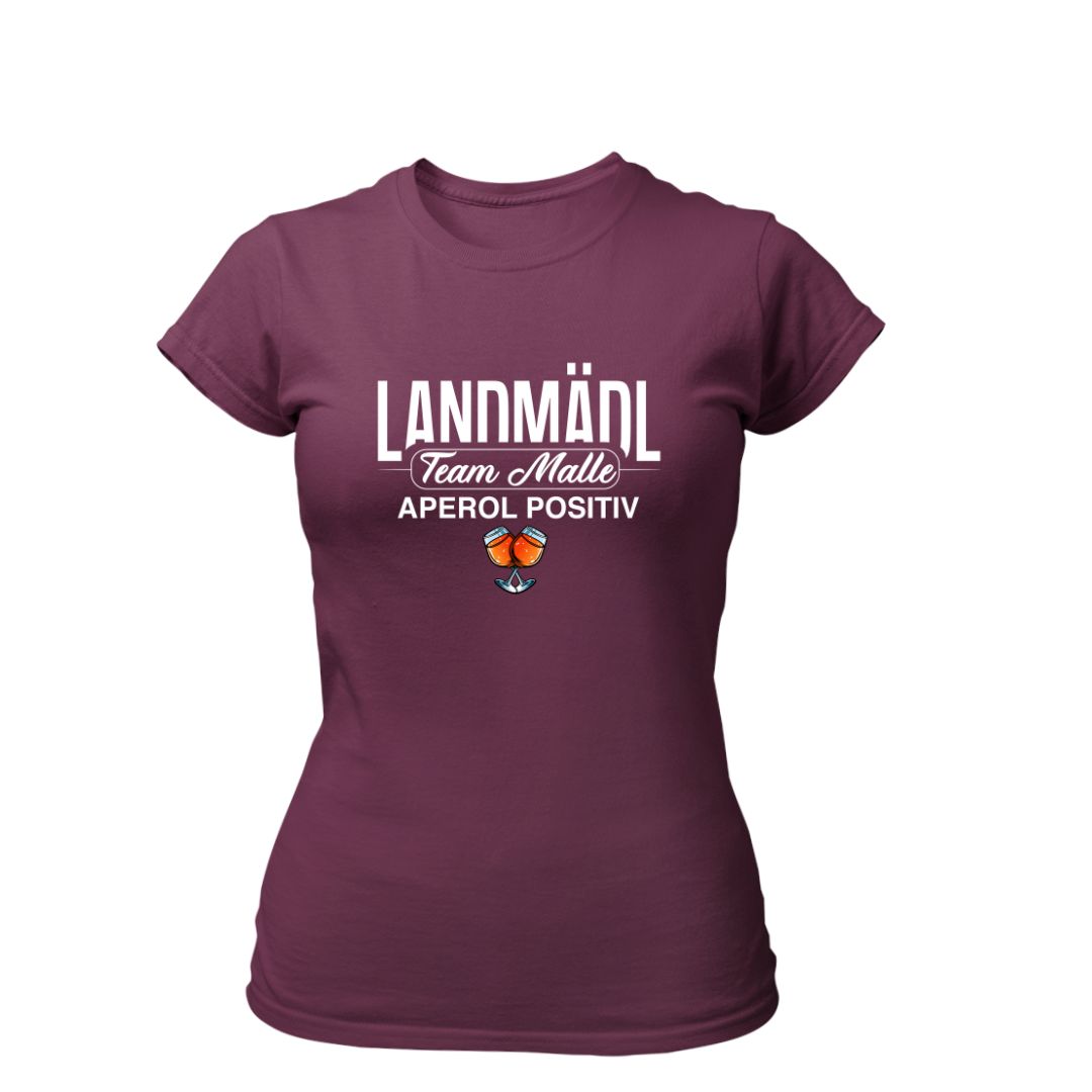 Landmädl Team Malle Aperol positiv | Premium T Shirt Frauen