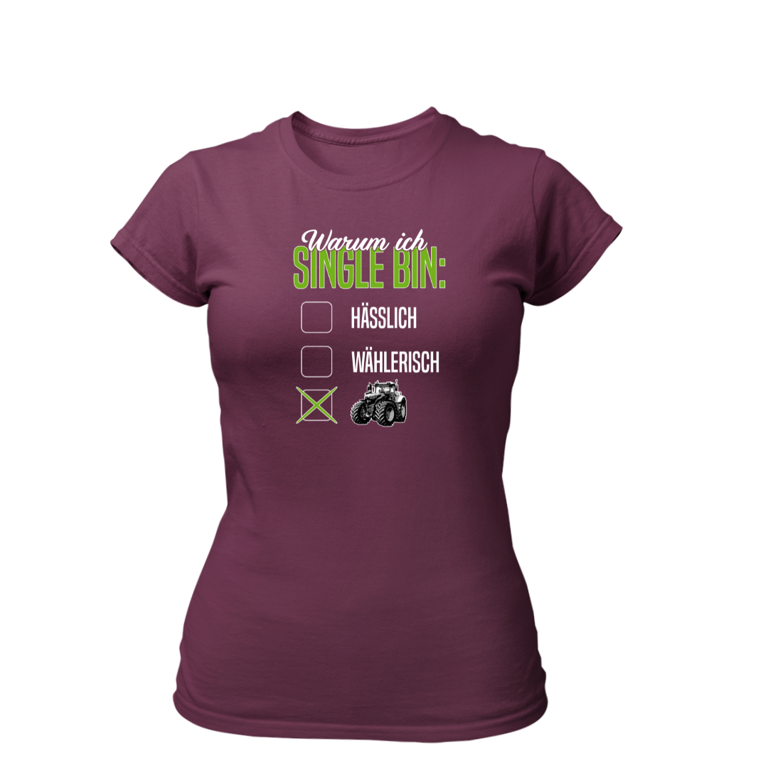 Warum Ich Single bin | Premium T Shirt Frauen