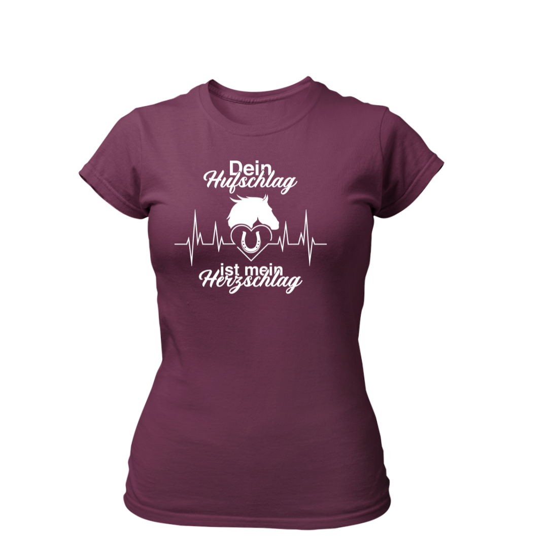 Dein Hufschlag ist mein Herzschlag | Premium T Shirt Frauen