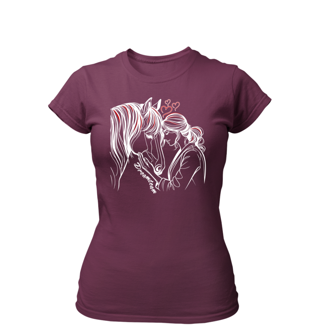 Pferd und Ich Dreamteam | Premium T Shirt Frauen