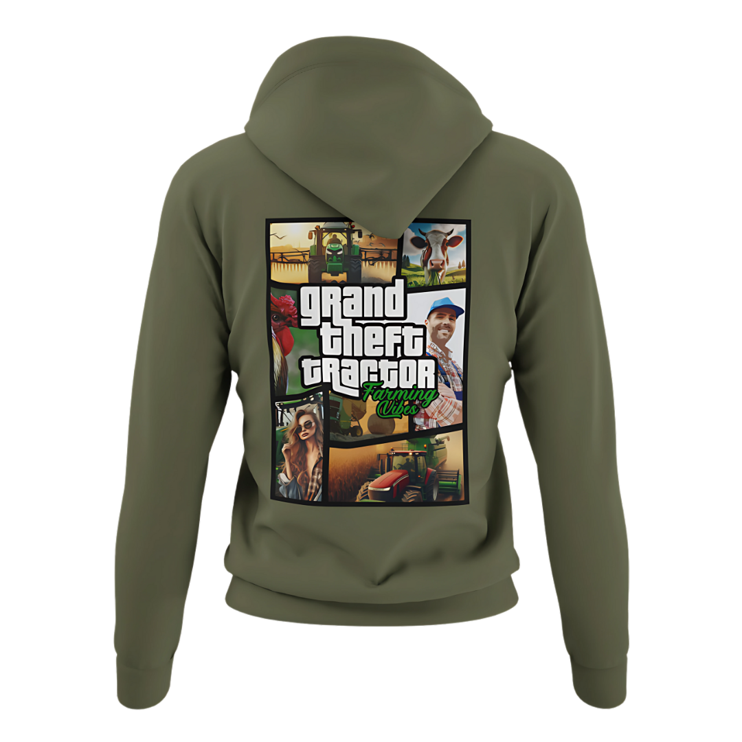 Grand Theft "Farming Vibes" Rückseite | Premium Hoodie