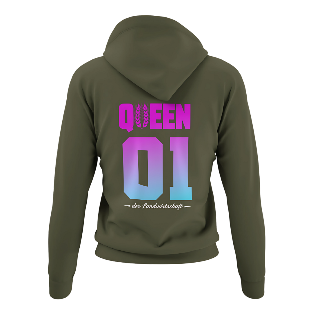 QUEEN der Landwirtschaft Rückseite | Premium Hoodie