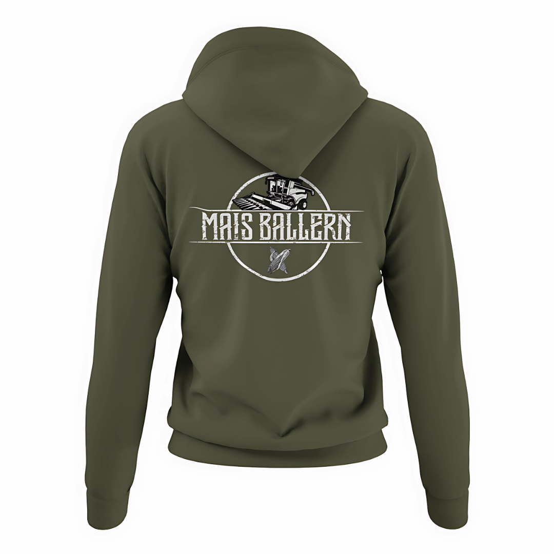 Mais ballern Rückseite | Premium Hoodie