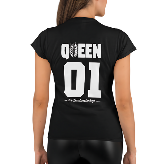 QUEEN der Landwirtschaft#2 Rückseite | Premium T Shirt Frauen