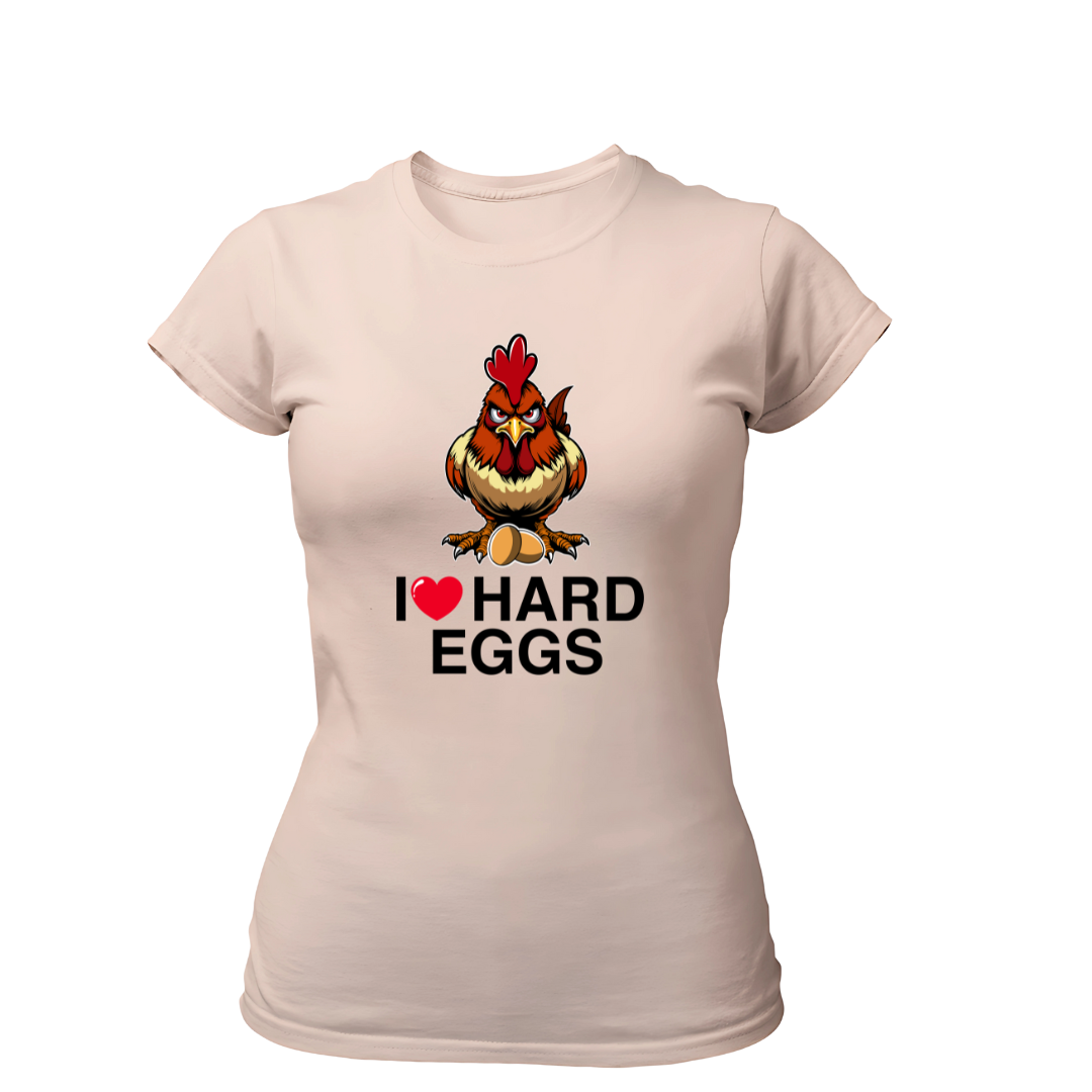 I Love Hard Eggs | Premium T Shirt Frauen