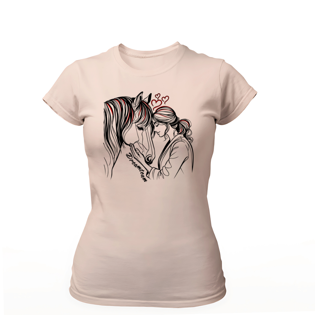 Pferd und Ich Dreamteam | Premium T Shirt Frauen