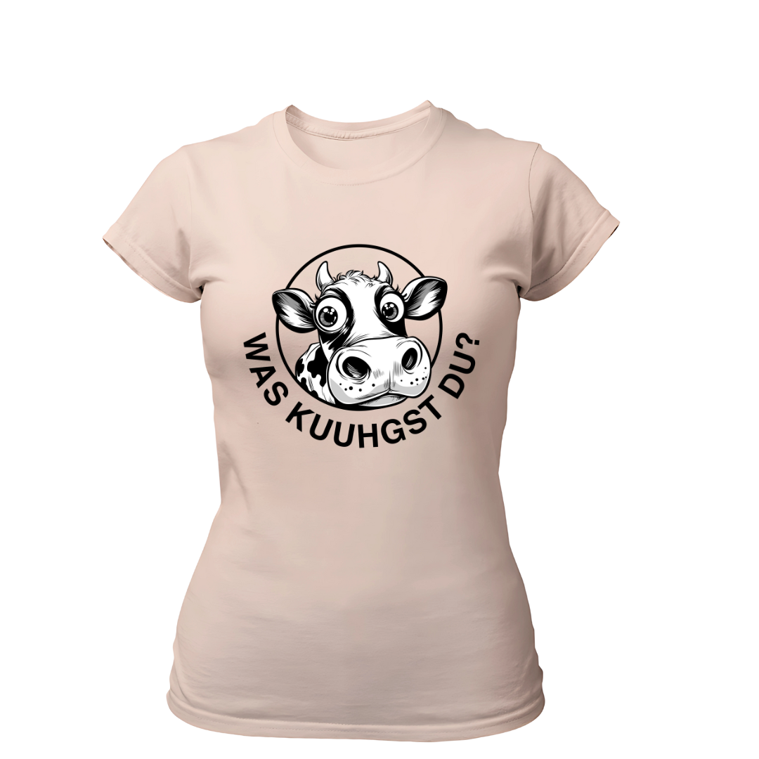 Was Kuuhgst Du | Premium T Shirt Frauen