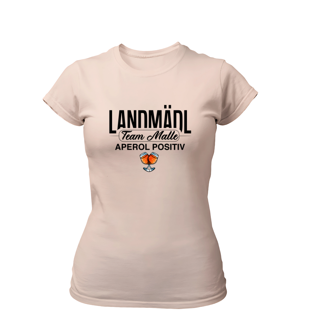 Landmädl Team Malle Aperol positiv | Premium T Shirt Frauen