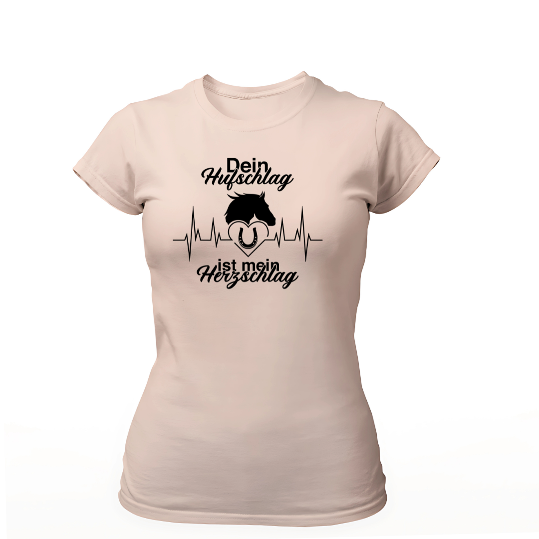 Dein Hufschlag ist mein Herzschlag | Premium T Shirt Frauen