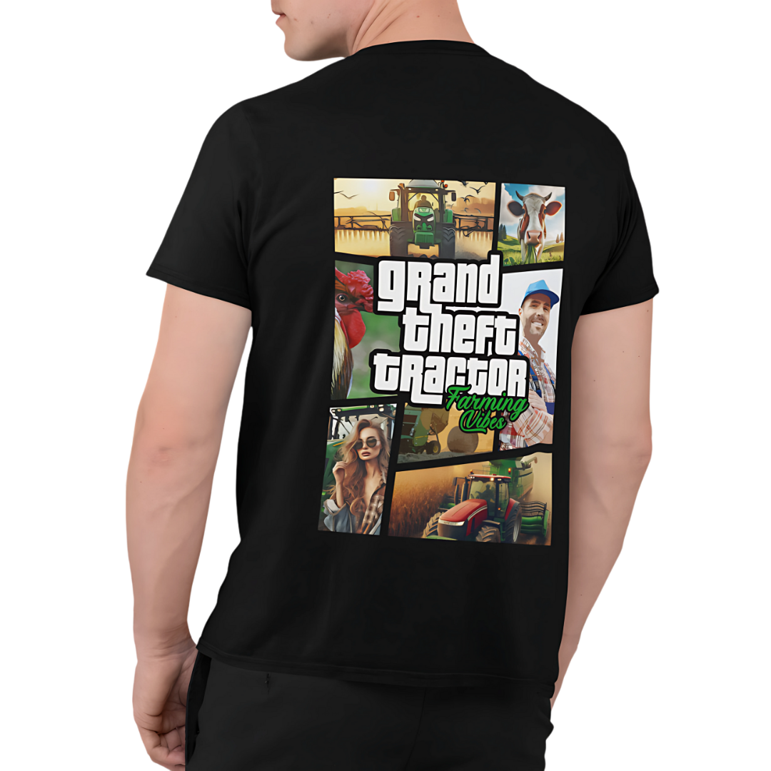 Grand Theft "Farming Vibes" Rückseite | Premium T Shirt