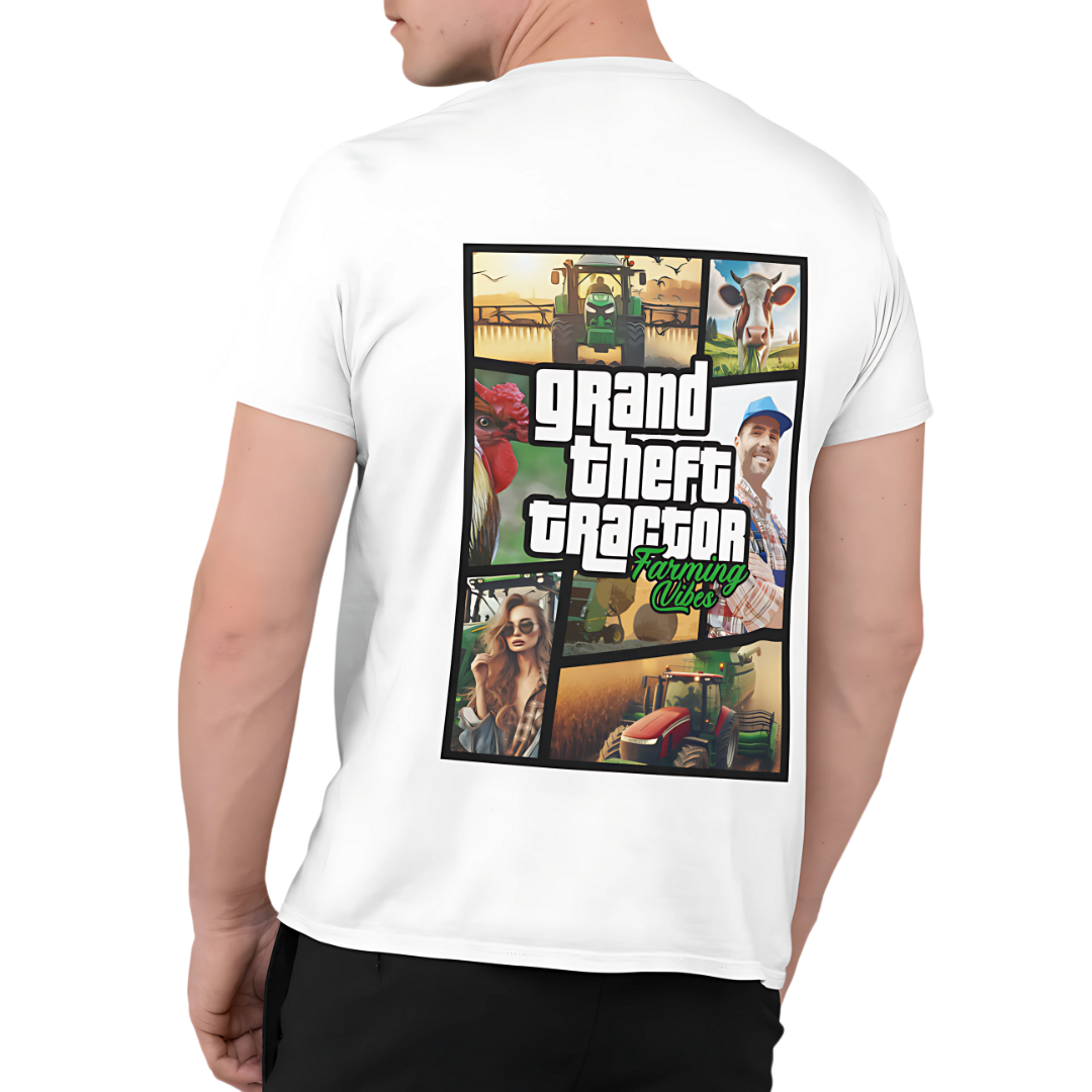 Grand Theft "Farming Vibes" Rückseite | Premium T Shirt