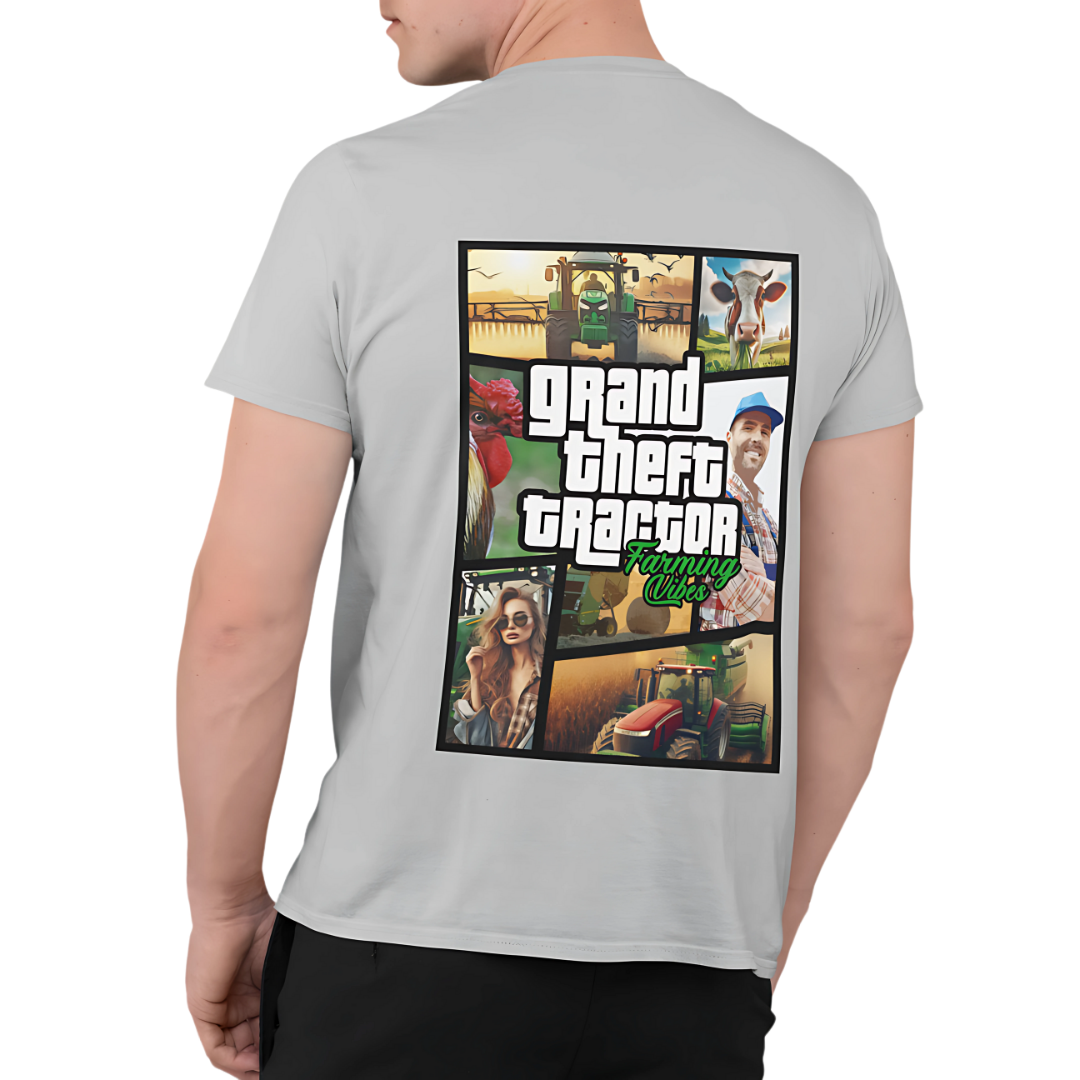Grand Theft "Farming Vibes" Rückseite | Premium T Shirt