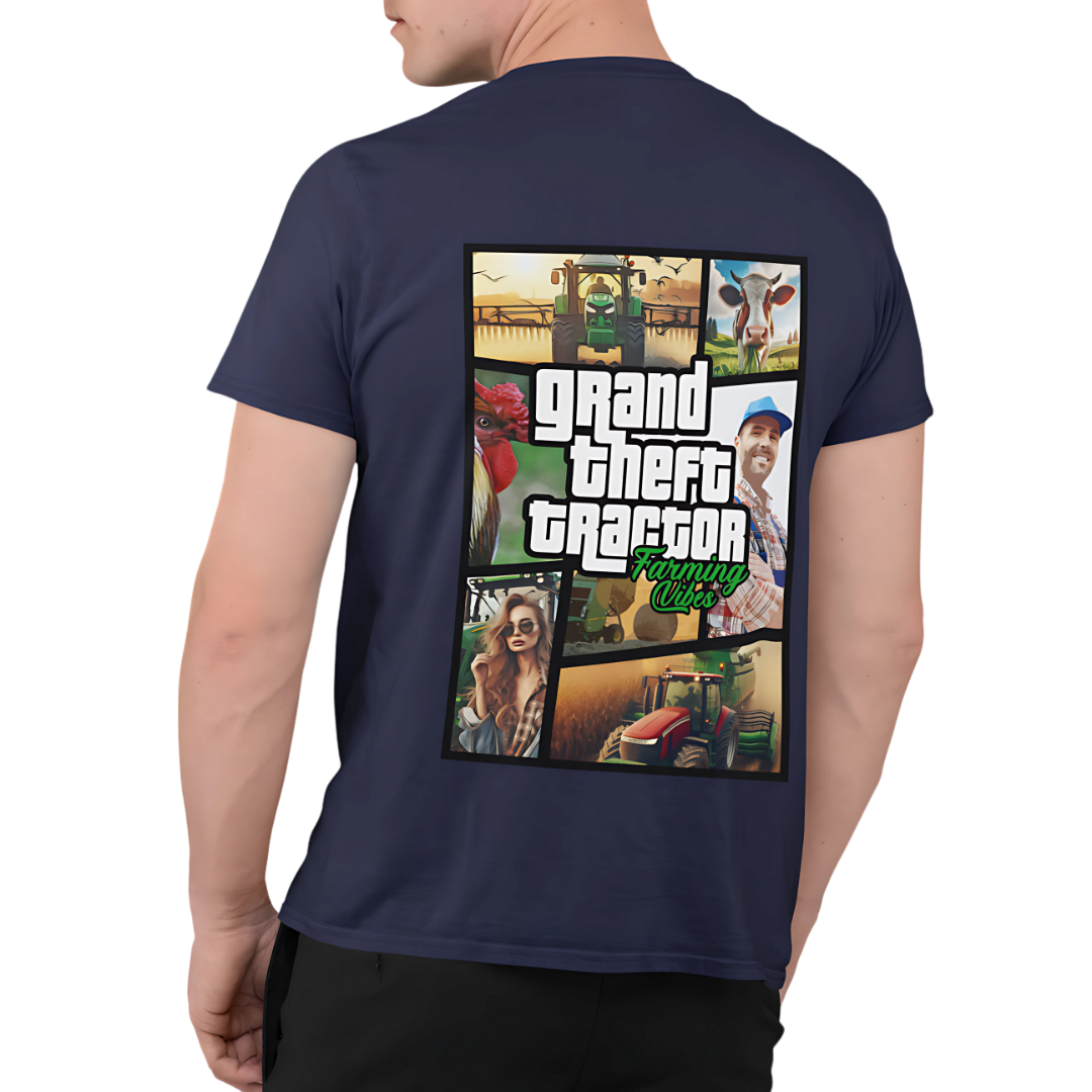 Grand Theft "Farming Vibes" Rückseite | Premium T Shirt
