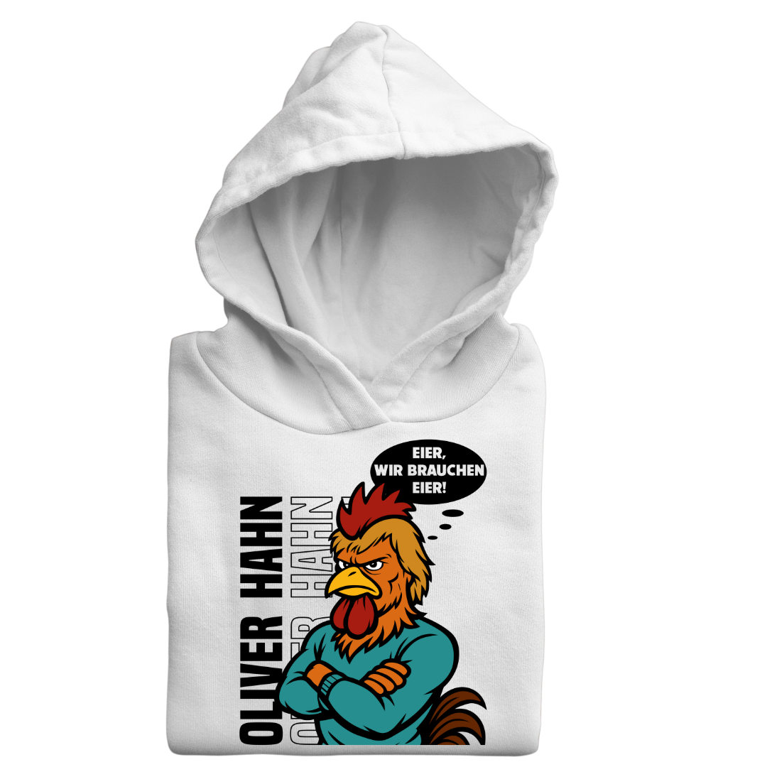 Hahn Eier wir brauchen Eier Edition | Premium Hoodie