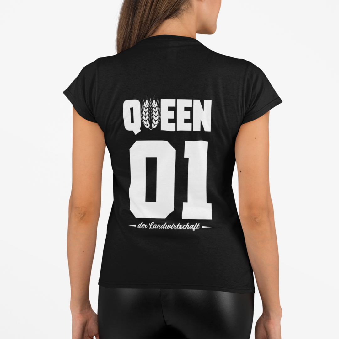 QUEEN der Landwirtschaft#2 Rückseite | Premium T Shirt
