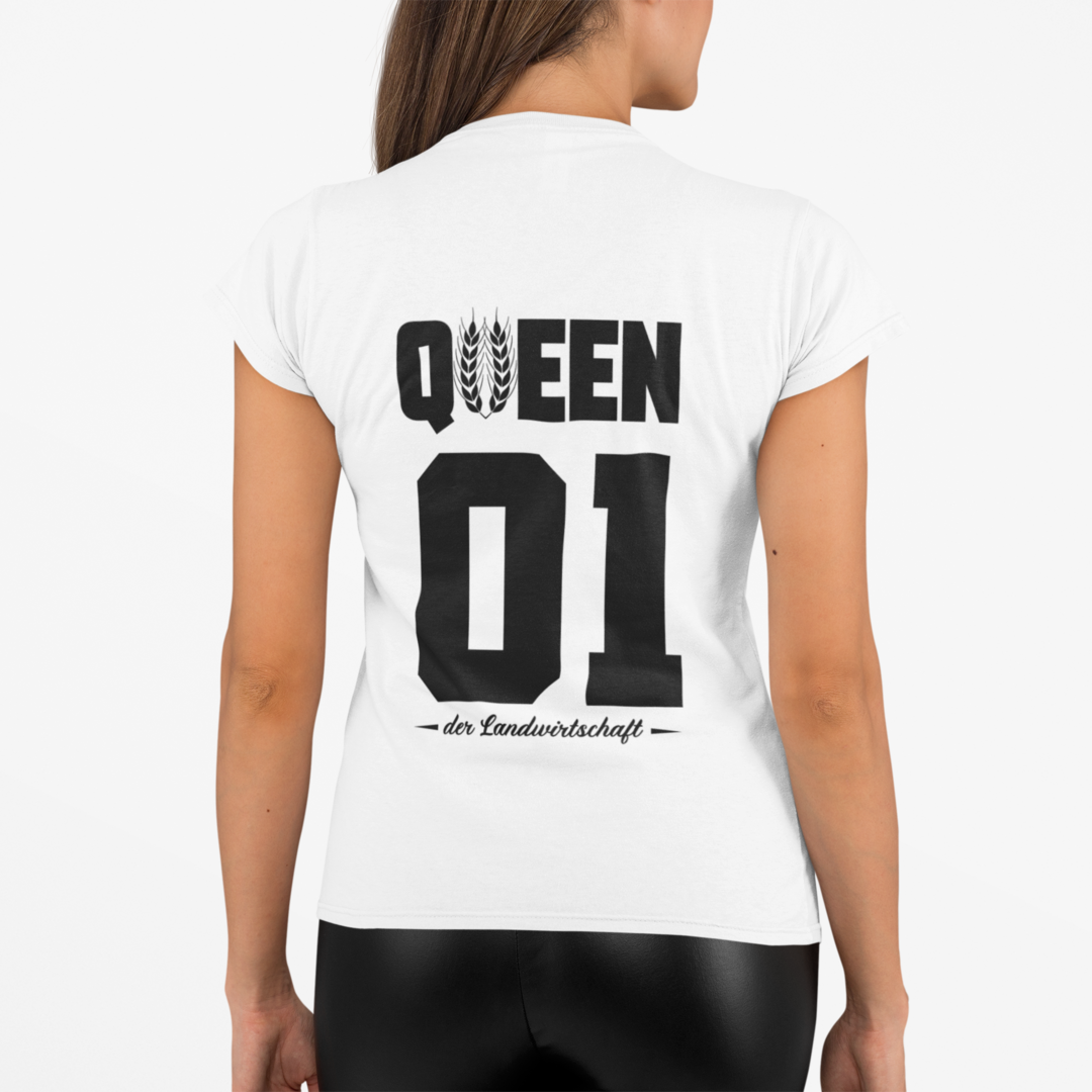 QUEEN der Landwirtschaft#2 Rückseite | Premium T Shirt