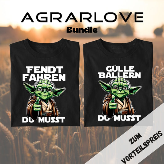 Fendt fahren du musst, Gülle ballern du musst | Premium T Shirt Bundle