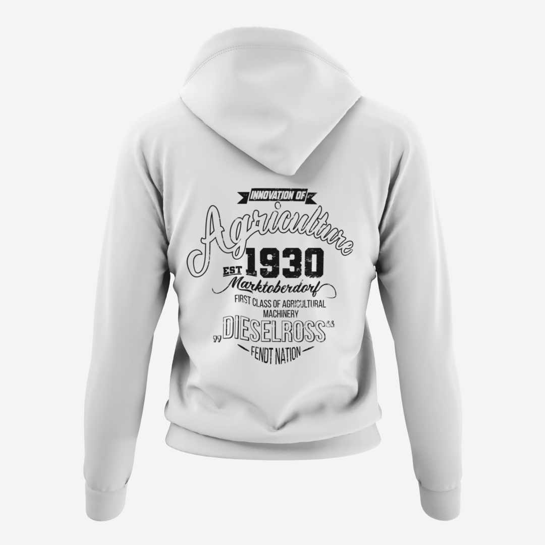 *NEU* Fendt History Vintage *Rückseite* Premium - Hoodie