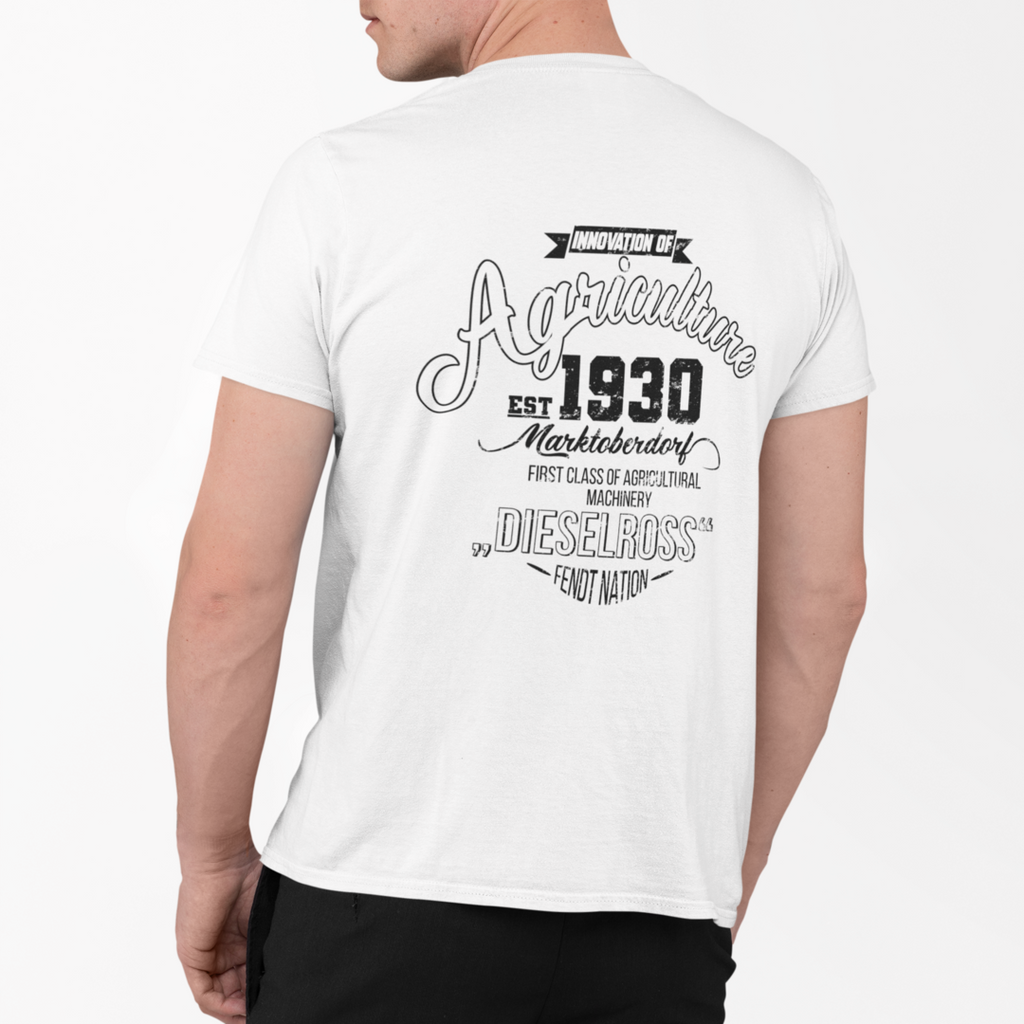 Fendt History Vintage Rückseite | Premium T Shirt