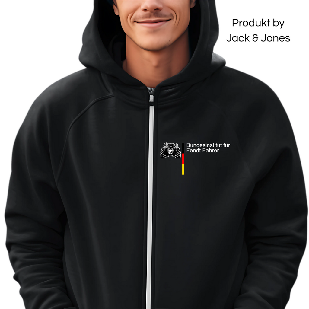 Bundesinstitut für Fendt Fahrer Brustdruck | Premium Zip Hoodie