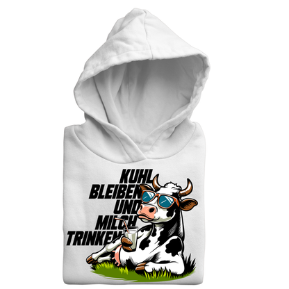 Kuhl bleiben und Milch trinken | Premium Hoodie