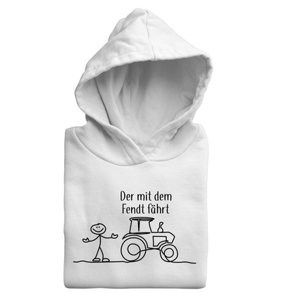 *NEU* Der mit dem Fendt fährt Premium - Hoodie