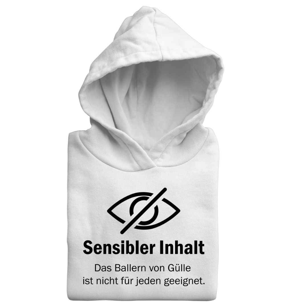 *NEU* "Sensibler Inhalt" Gülle ballern Premium - Hoodie