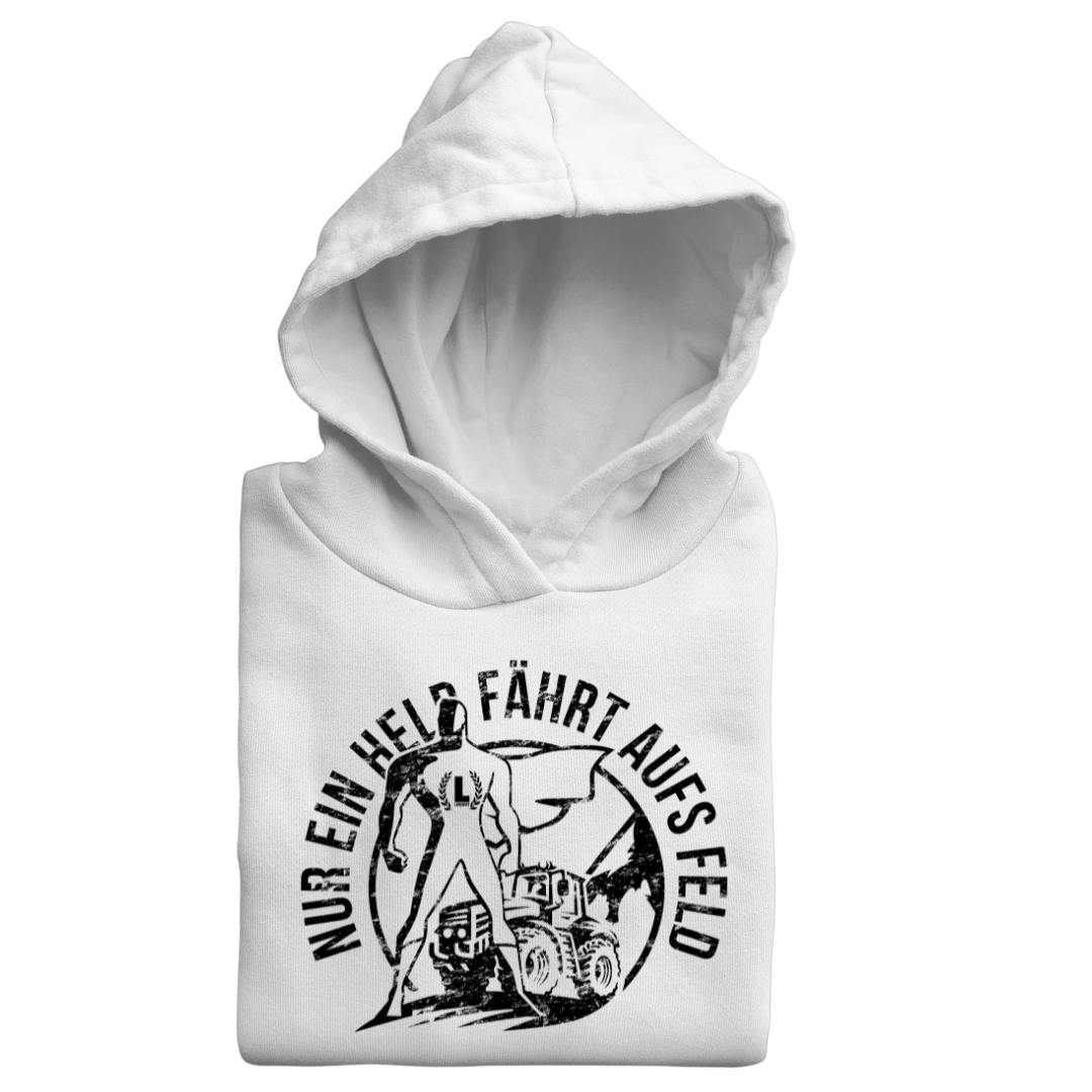 *NEU* Nur ein Held fährt aufs Feld Premium - Hoodie