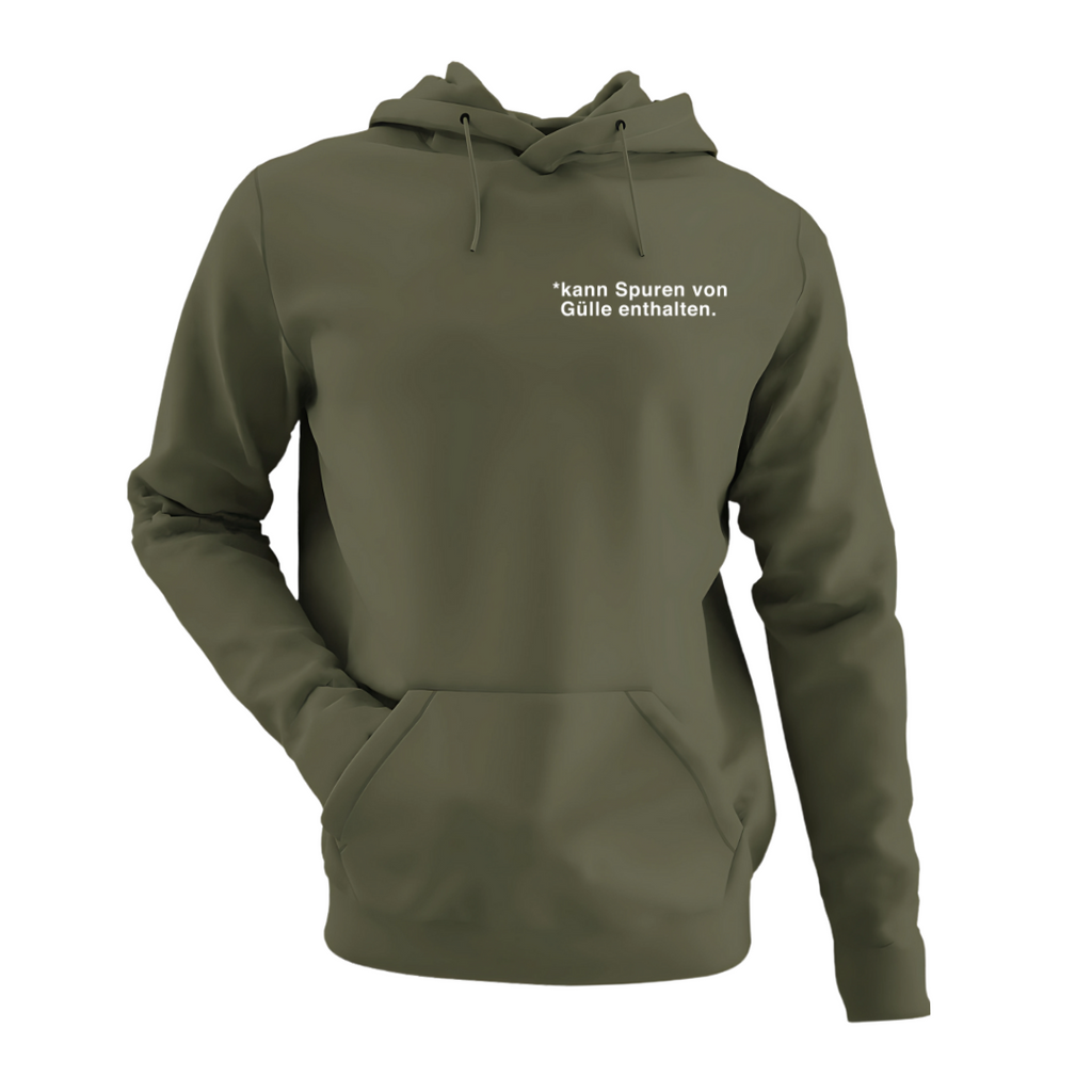 Kann Spuren von Gülle enthalten Brustdruck | Premium Hoodie