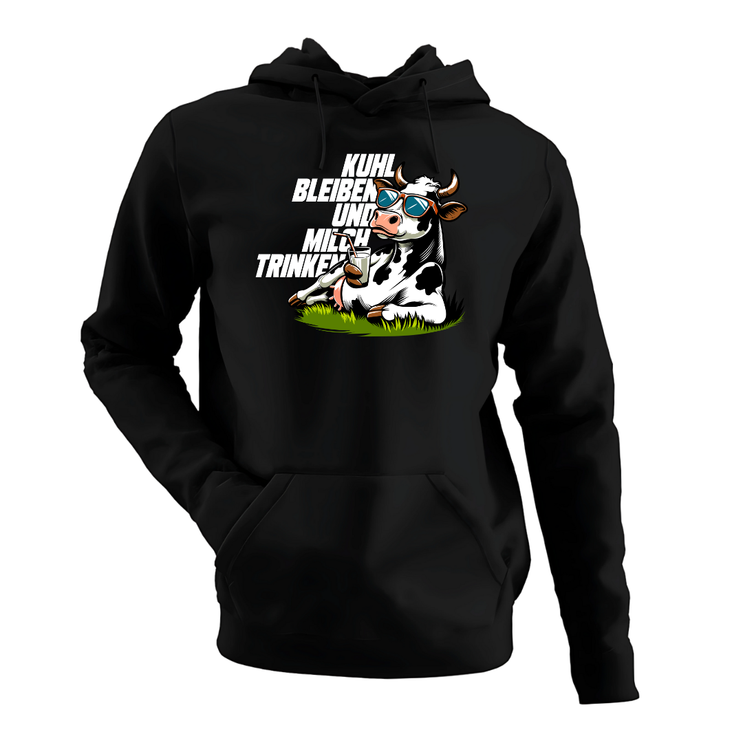 Kuhl bleiben und Milch trinken | Premium Hoodie