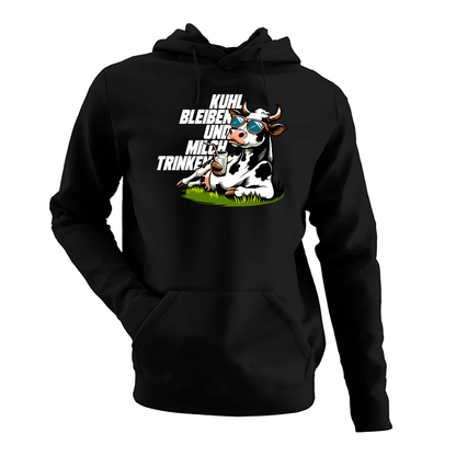 Kuhl bleiben und Milch trinken | Premium Hoodie