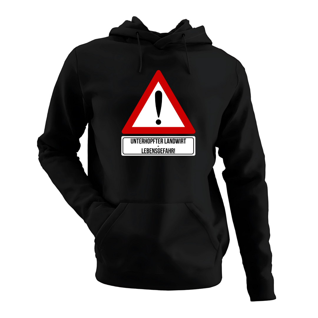 *NEU* Lebensgefahr! Unterhopfter Landwirt Premium - Hoodie