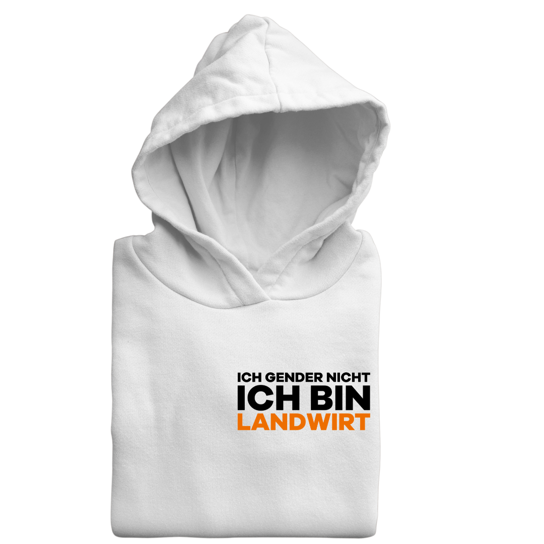 Ich Gender nicht Ich bin Landwirt Brustdruck | Classic Hoodie