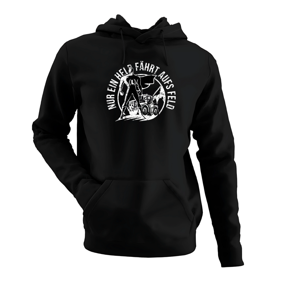 *NEU* Nur ein Held fährt aufs Feld Premium - Hoodie