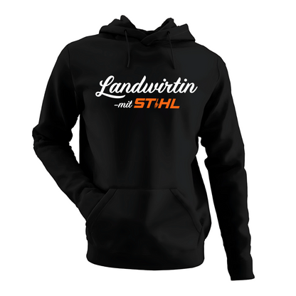 Landwirtin mit Stihl Premium - Hoodie