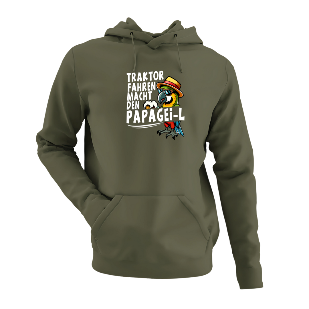 *NEU* Traktor fahren macht den Papagei-L Premium - Hoodie