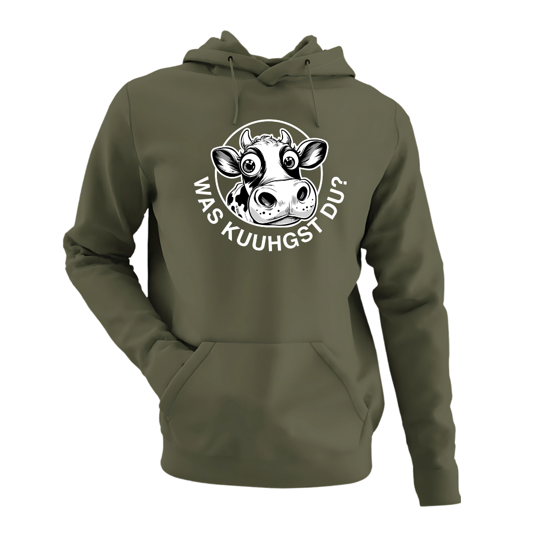 Was Kuuhgst Du | Premium Hoodie