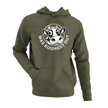 Was Kuuhgst Du | Premium Hoodie