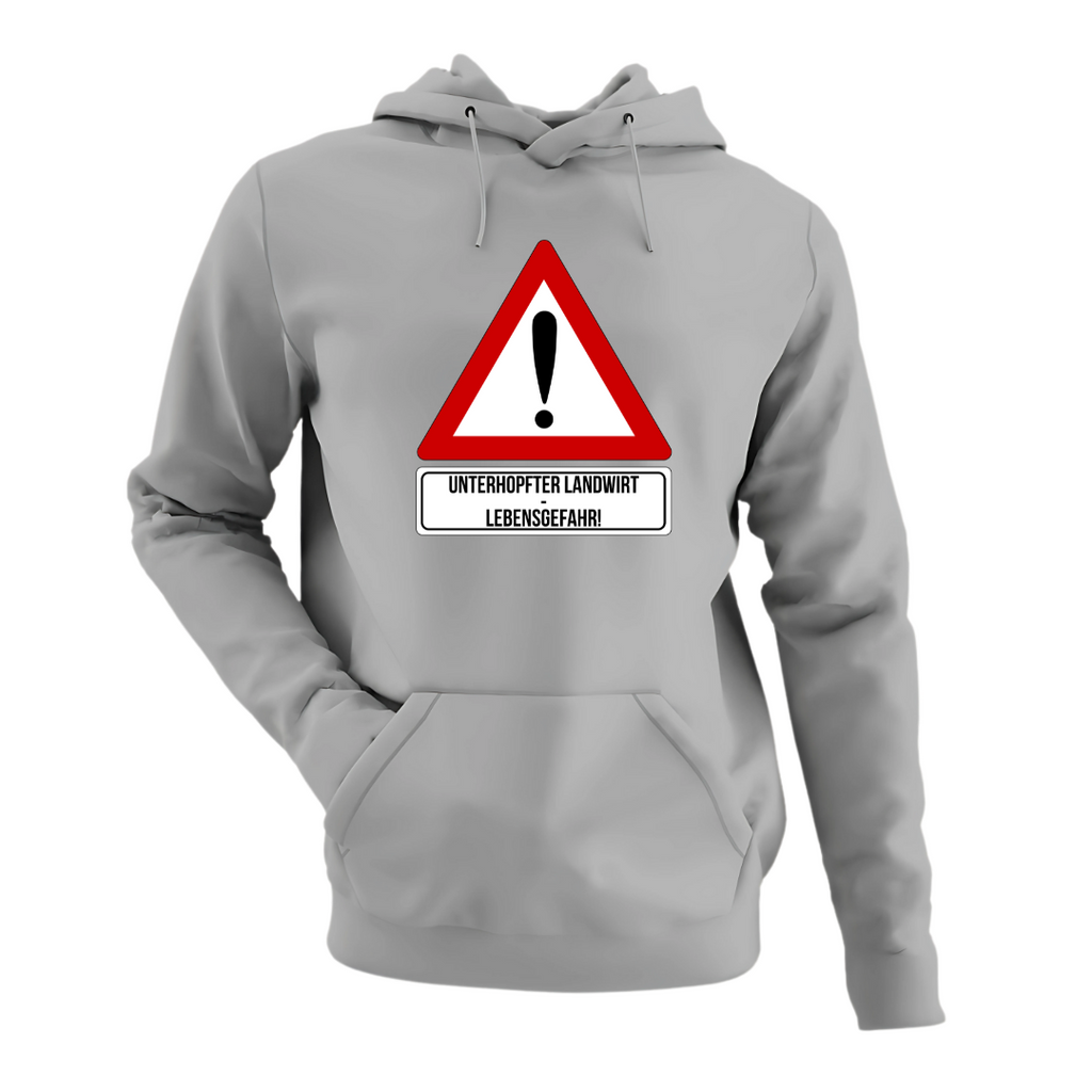 Lebensgefahr! Unterhopfter Landwirt | Classic Hoodie