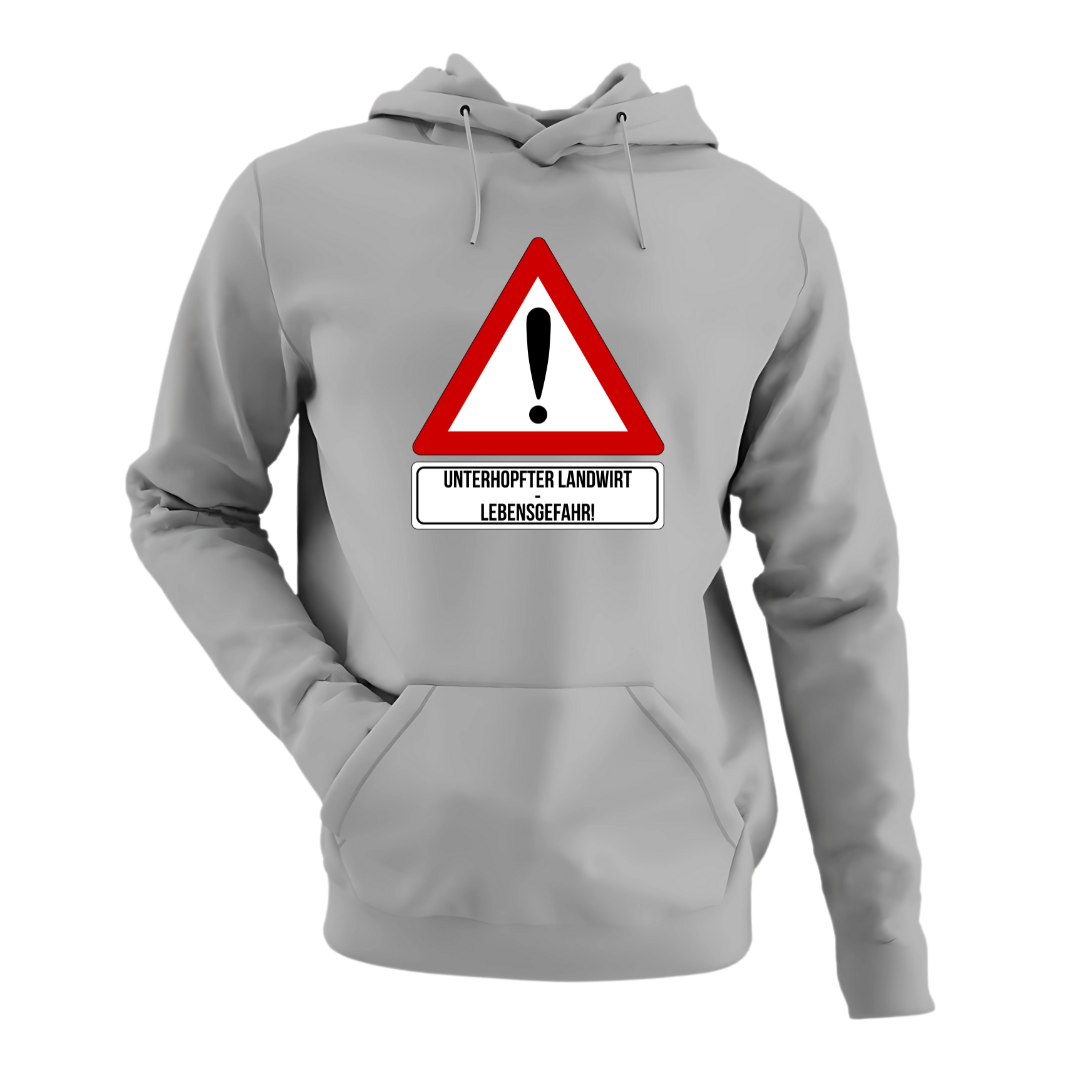 *NEU* Lebensgefahr! Unterhopfter Landwirt Premium - Hoodie