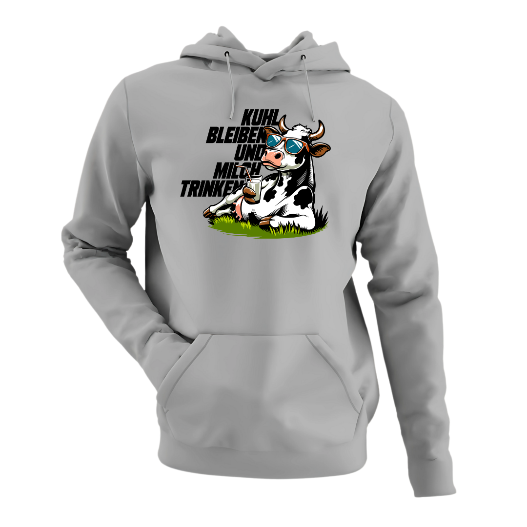 Kuhl bleiben und Milch trinken | Premium Hoodie