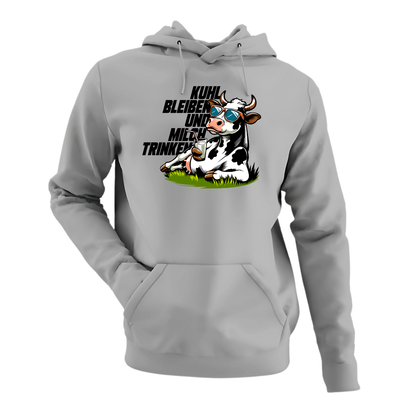 Kuhl bleiben und Milch trinken | Premium Hoodie