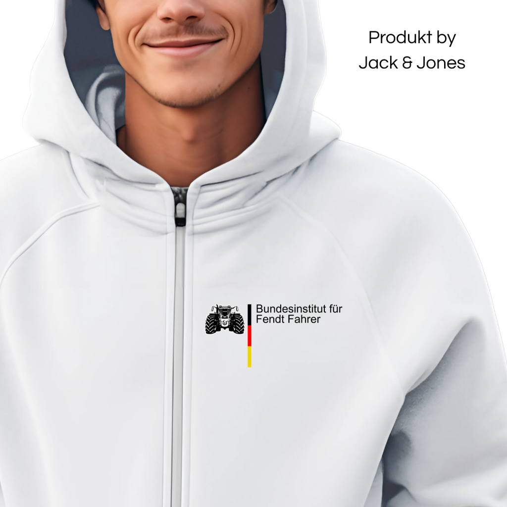 Bundesinstitut für Fendt Fahrer Brustdruck | Premium Zip Hoodie