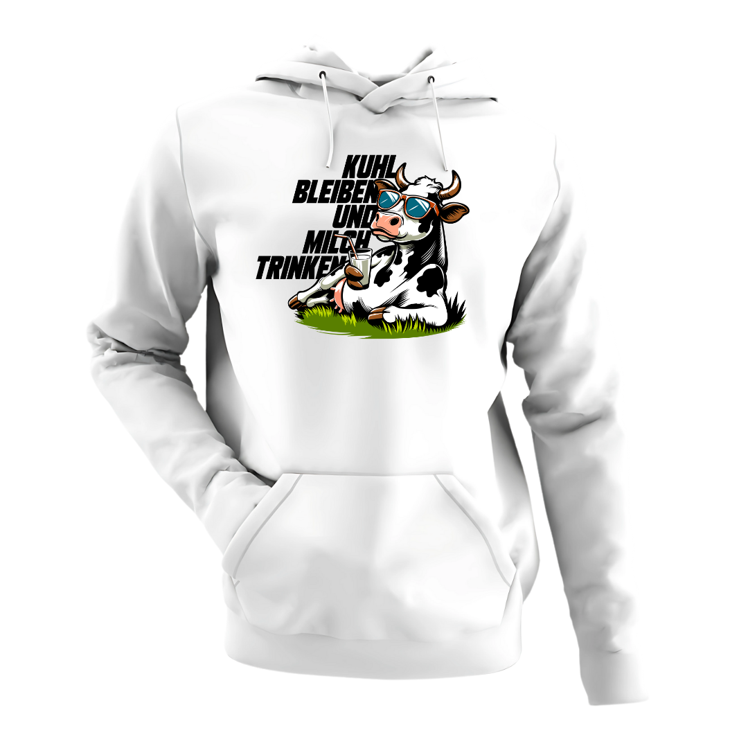 Kuhl bleiben und Milch trinken | Premium Hoodie